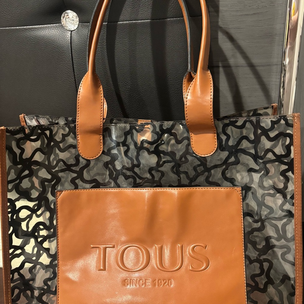 Tous Black and Tan Women's Tote Bag